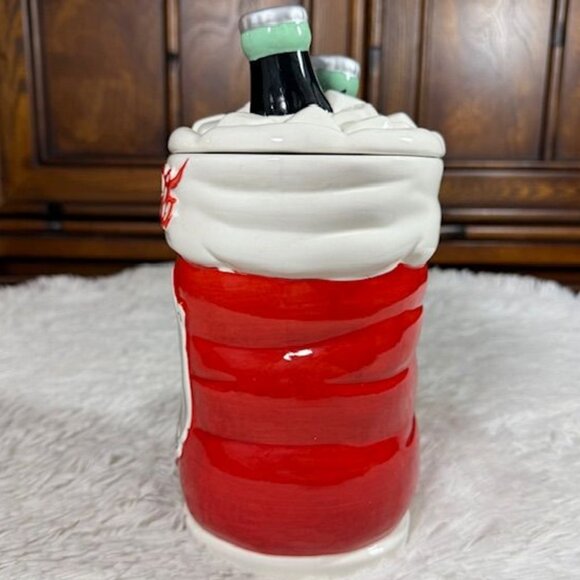 Vintage Coca-Cola 75th Anniversary Santa Boot Stocking Coke on Ice Cookie Jar - Picture 8 of 13